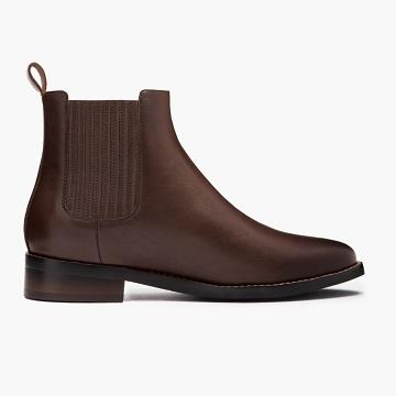 Stivaletti Chelsea Thursday Boots Dreamer Pelle Donna Cioccolato | IT357ZUT