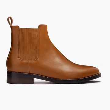 Stivaletti Chelsea Thursday Boots Dreamer Pelle Donna Marroni | IT358LIS