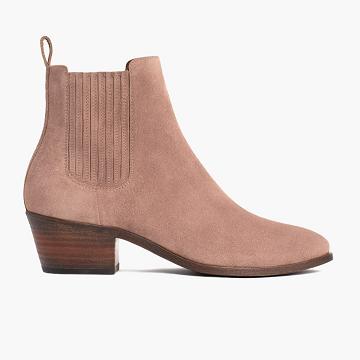 Stivaletti Chelsea Thursday Boots Dreamer Scamosciate Donna Rosa Marroni | IT359KOR