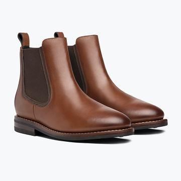 Stivaletti Chelsea Thursday Boots Duke Pelle Uomo Marroni | IT26DFM