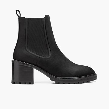 Stivaletti Chelsea Thursday Boots Knockout Pelle Donna Nere | IT376QMA