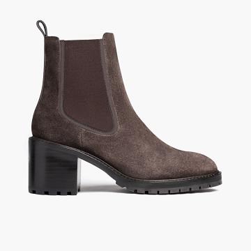 Stivaletti Chelsea Thursday Boots Knockout Scamosciate Donna Grigie | IT378NWY