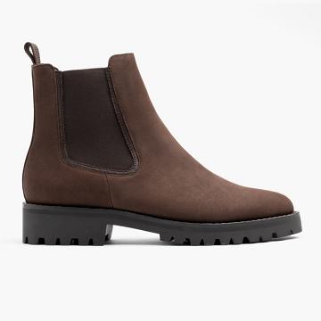 Stivaletti Chelsea Thursday Boots Legend Nubuck Donna Marroni | IT395ILH