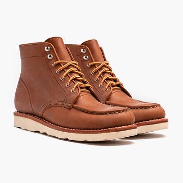 Stivali Stringati Thursday Boots Diplomat Pelle Uomo Marroni | IT94VRW