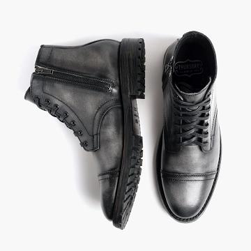 Stivali Stringati Thursday Boots Major Pelle Uomo Grigie | IT105ITL