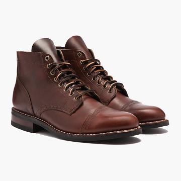 Stivali Stringati Thursday Boots Vanguard Pelle Uomo Bordeaux | IT131ITL