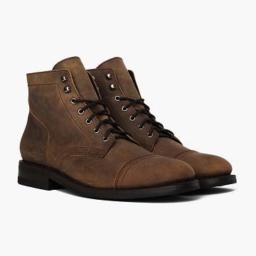 Stivali Thursday Boots Captain Pelle Classiche Rugged & Resilient Uomo Marroni | IT141WNB