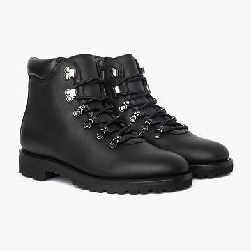 Stivali Thursday Boots Commander Pelle Uomo Nere | IT152JPQ