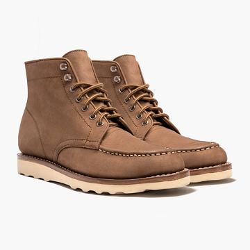 Stivali Thursday Boots Diplomat Nubuck Rugged & Resilient Uomo Marroni | IT160OKI