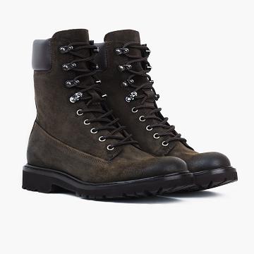 Stivali Thursday Boots Explorer Scamosciate Uomo Verde Oliva | IT188UZG