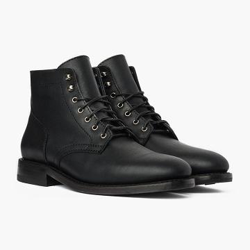 Stivali Thursday Boots President Pelle Rugged & Resilient Uomo Nere | IT204JPQ