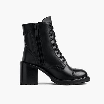 Tacchi Alti Thursday Boots Boots Rebel Pelle Donna Nere | IT415FDN